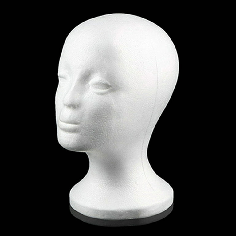 Foam Wig Head Styrofoam Manikin Display Hair Female Display