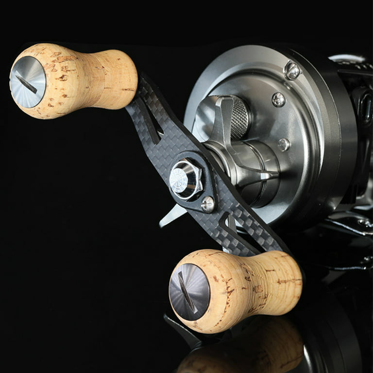 Visland Fishing Reel Handle Knob Widely used Good Durability Cork Crack Resistant Ultra Light Reel Crank Knob for Angling, Men's, Size: 4, Gold