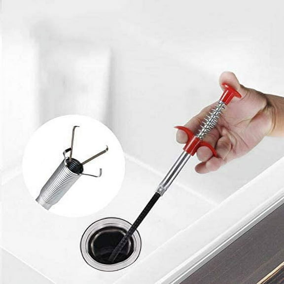 Visland Flexible Grabber Claw Pick Up Reacher Tool With 4 Claws Bendable Hose Pickup Reaching Assist Tool for Litter Pick, Home Sink, Drains, Toilet (23.6inch)