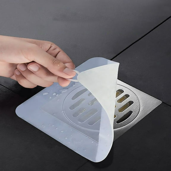 Visland Floor Drain Mat Smooth Surface Wide Application Durable Sewer Deodorant Sealing Silicone Cover for Home
