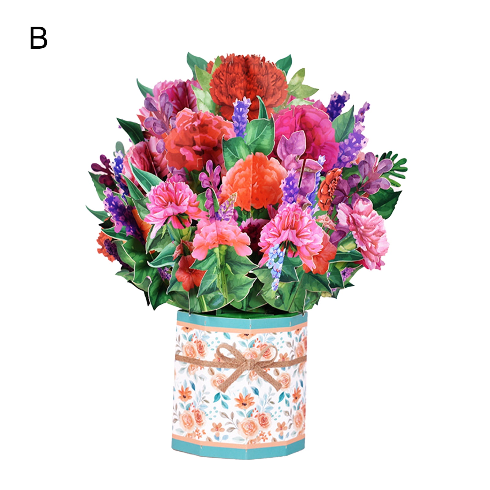 Visland Flower Bouquet Popup Card - 3D Flower Card, Mother's Day ...
