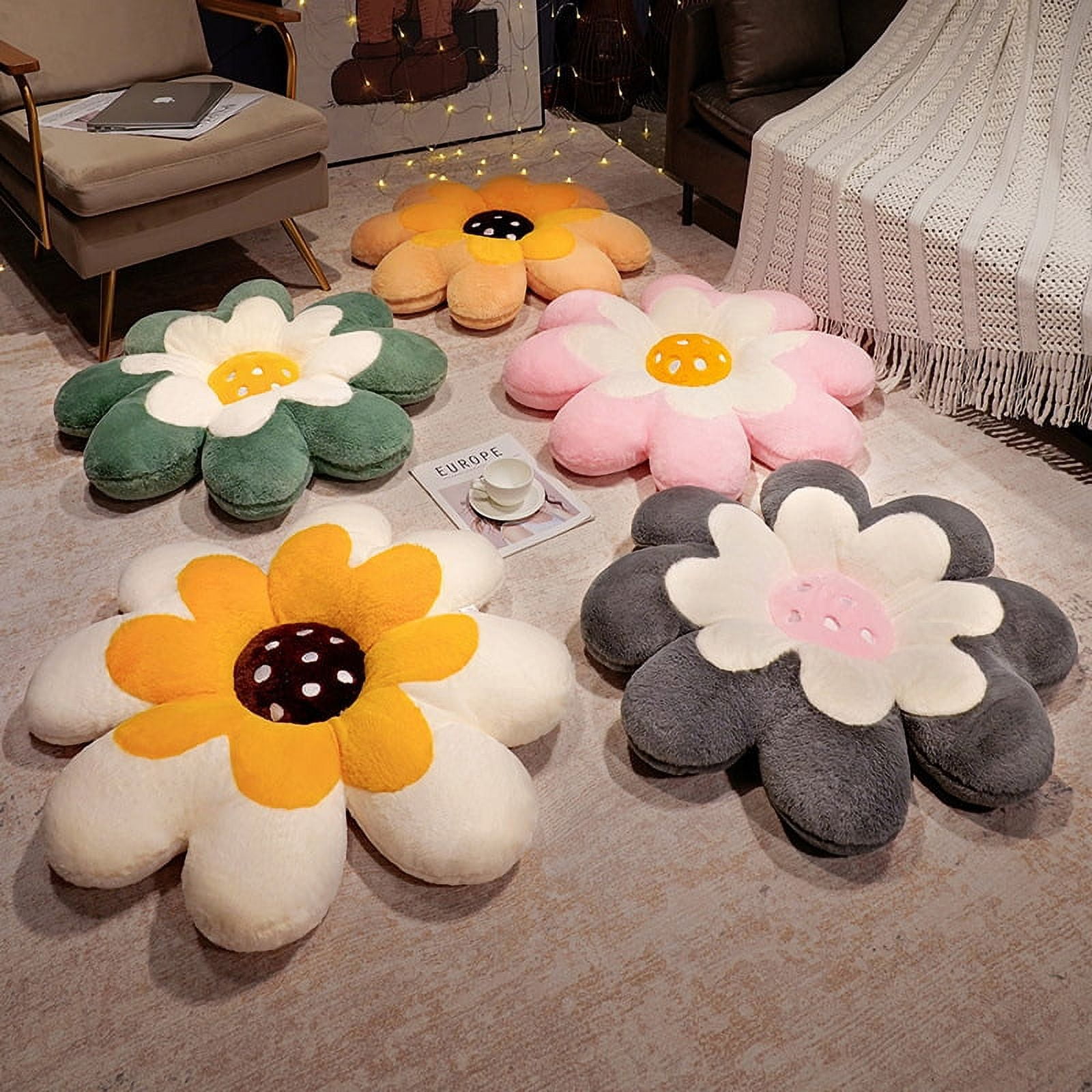 Visland Flower Pillow Flower Floor Pillow Flower Shaped Pillow Flower