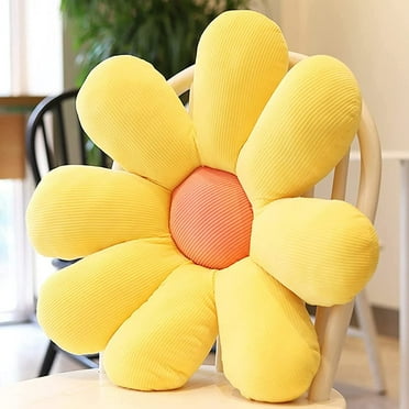 Visland Flower Shaped Floor Pillow Flower Plush Seating Cushion Oversized Throw Cushion for Reading Bed Room Watching TV
