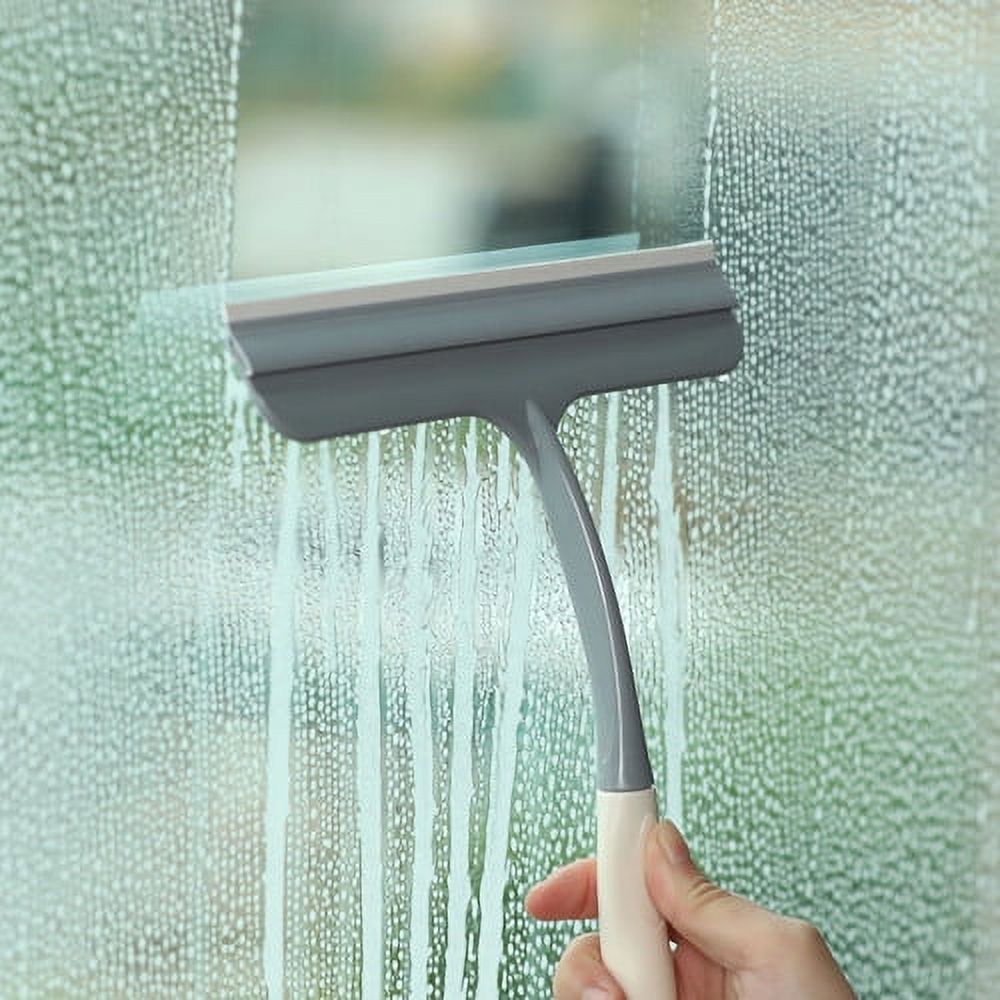 Visland Glass Wiper,Handheld Squeegee,Multi-Purpose Silicon Squeegee for Window, Glass, Shower Door, Car Windshield, Heavy Duty Window Scrubber