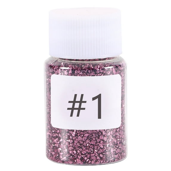 Visland Glitter Crushed Glass for Resin Art, Small Broken Glass Pieces Irregular Crystal Chunky Flakes Sequins for Nail Arts DIY Vase Filler Epoxy Jewelry Making Decoration