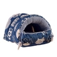 thumbnail image 1 of Visland Guinea Pig Bed Cave Cozy Hamster House Large Hideout Hedgehog Bearded Dragon Winter Nest Hamster Cage Accessories, 1 of 8