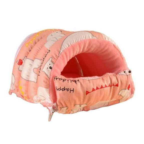 Visland Guinea Pig Bed Cave Cozy Hamster House Large Hideout Hedgehog Bearded Dragon Winter Nest Hamster Cage Accessories