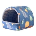thumbnail image 1 of Visland Guinea Pig Bed Cave, Cute Cartoon Pattern Soft Skin-friendly Cozy Hamster House Hideout for Dwarf Rabbits Hedgehog Squirrel Winter Nest Hamster Rats Cage Accessories, 1 of 8