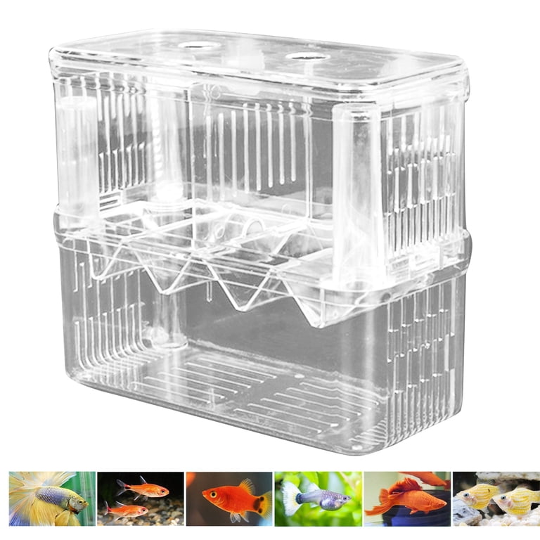 baby fish box Floating isolation Aqua Layouts Plastic Pasteur Pipette Prevents adult fish attack so as to improve the survival rate of juvenile fish Kirmoo Floating Fish Breeding Isolation