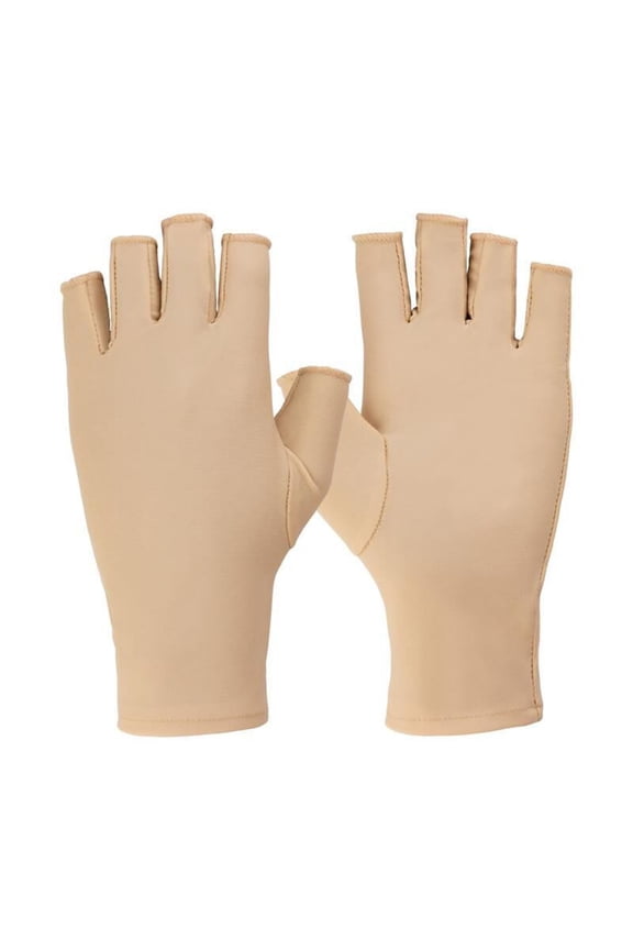 Half Fingers Gloves Super Soft Breathable Stretchy Friendly to Skin Ultra-Thin Block UV Spandex Summer Sunscreen Semi-Finger Riding Gloves Nail Supplies