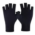 thumbnail image 1 of Visland Half Fingers Gloves Super Soft Breathable Stretchy Friendly to Skin Ultra-Thin Block UV Spandex Summer Sunscreen Semi-Finger Riding Gloves Nail Supplies, 1 of 3