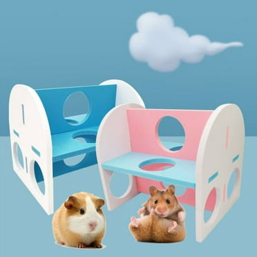 Visland Hamster Toy DIY Installation Exercise Training Double Layers Hamster Golden Bear Rat Climbing Toy Pet Toy