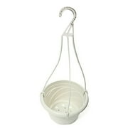 Visland Hanging Planter Pot - Round Plastic Hanging Basket Flower Pot, Plant Holder for Outdoor Garden House/Porch/Decor/Wedding Gift 5.1 x 6 x 17