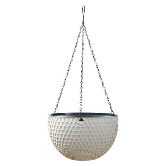 Visland Hanging Planters Self Watering Hanging Basket for Indoor Outdoor Plants Flower Plant Pot