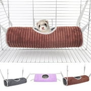 Visland Hanging Tunnel for Small Animals, Hanging Hamster Toys, Sugar Glider Hammock Cage Accessories Bedding for Chinchilla Ferret Squirrel Guinea Pig Rat Playing Sleeping