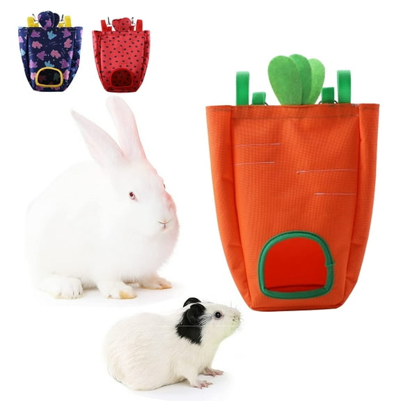 Visland Hay Feeder for Guinea Pigs Rabbit Food Dispensers Bag Rack Storage Manage Hanging Feeding Large Capacity