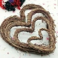 thumbnail image 1 of Visland Heart Shape Natural Grapevine Wreath Ring, DIY Craft Vines Base Grapevine Roll, Wreath Door Garland Home Wedding Party Decor Supplies for Christmas, 1 of 8