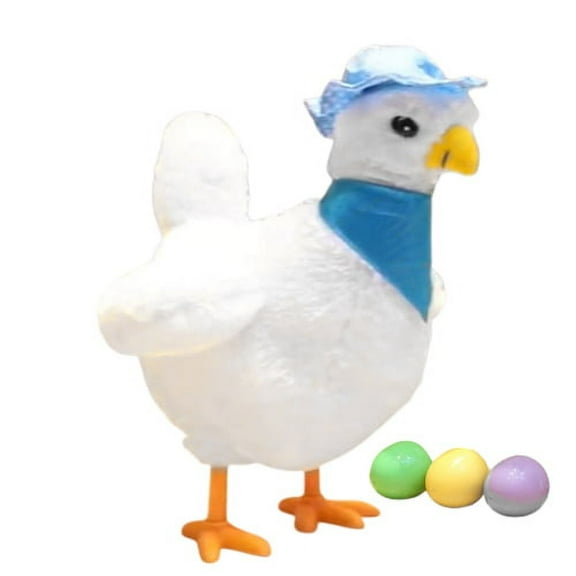 Visland Hen Laying Eggs Toy - Chicken with Eggs Stuffed Animal Plush Toy -Music Toy
