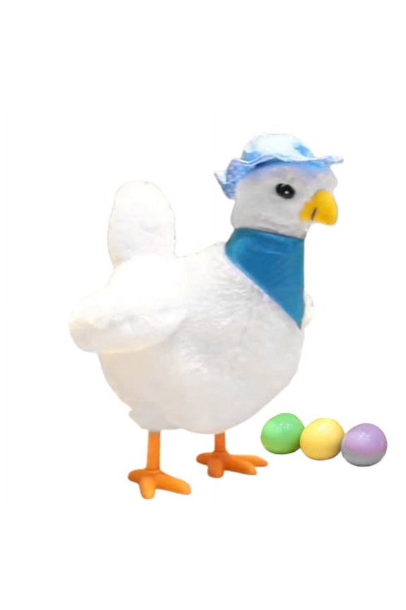 Hen Laying Eggs Toy - Chicken with Eggs Stuffed Animal Plush Toy -Music Toy