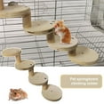 thumbnail image 1 of Visland High Stability Detachable Natural Wooden Hamster Chew Toys Ladder Bridge for Parrot Ferret Squirrel Hamster Rat Small Animals Little Rodent to Play and Exercise, 1 of 5