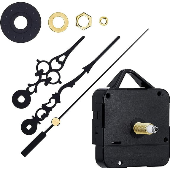 Visland High Torque Clock Replacement Movement, 1/2 Inch Maximum Dial Thickness, Wall Silent Clock Movement Replacement Repair Tool Kit for DIY Cross-Stitch