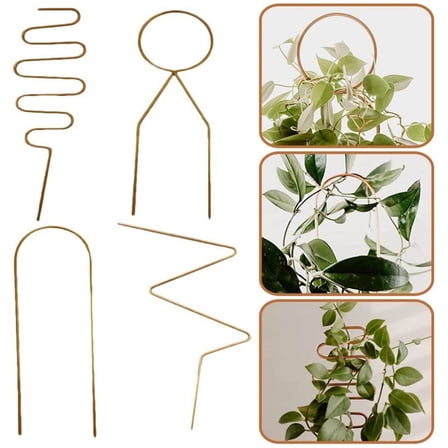 Visland Indoor Trellis for Climbing Plants, Small Trellis for Potted Plants, Anti-Rust Metal Trellis Garden Trellis for Ivy Vine