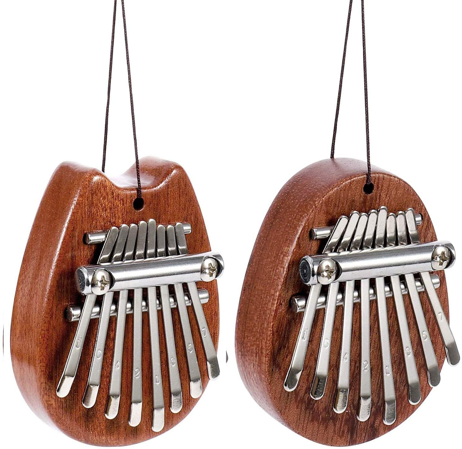 Visland Kalimba 8 Keys Thumb Piano with lanyard Portable Mini Piano ...