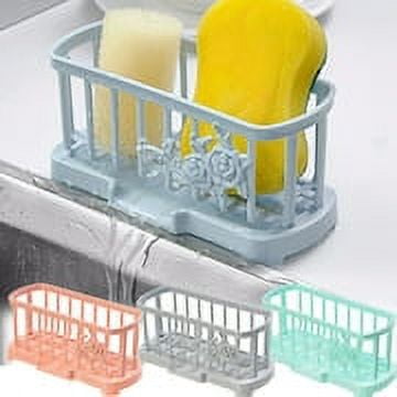 Kitchen Sink Dish Sponge Holder Caddy Bathroom Dish Wand Rack Brush Storage  Hook - Racks & Holders - AliExpress