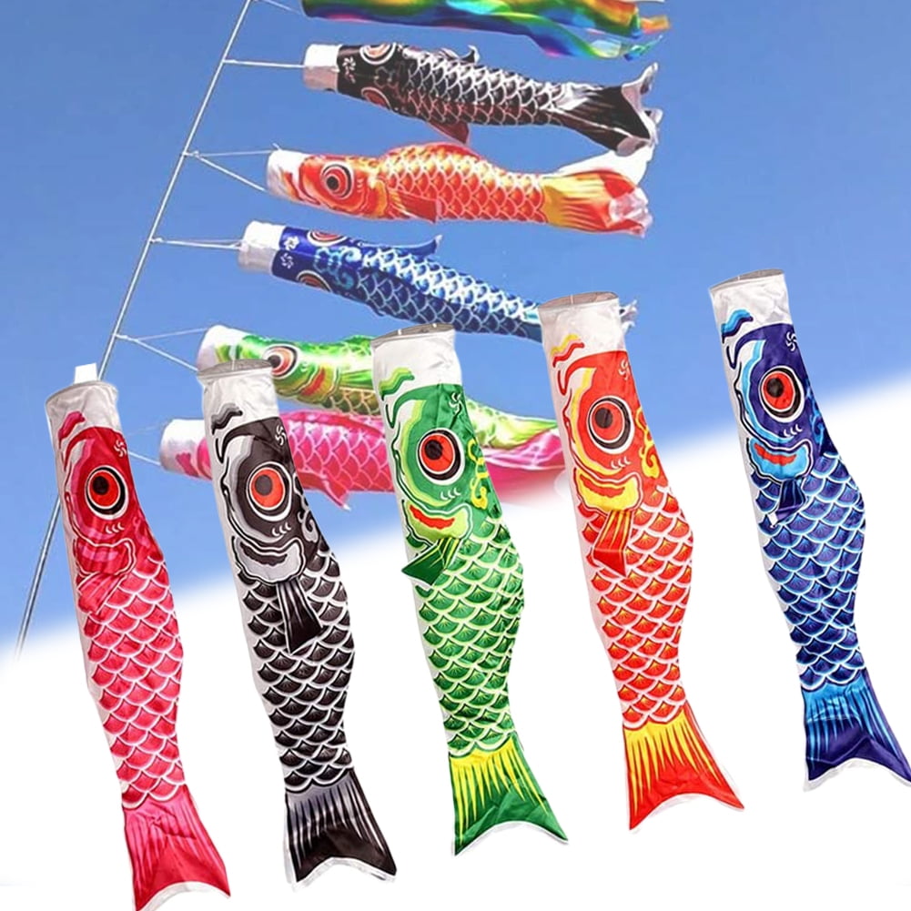 Visland Koi Fish Windsock, Koinobori Windsock Japanese Carp Flag