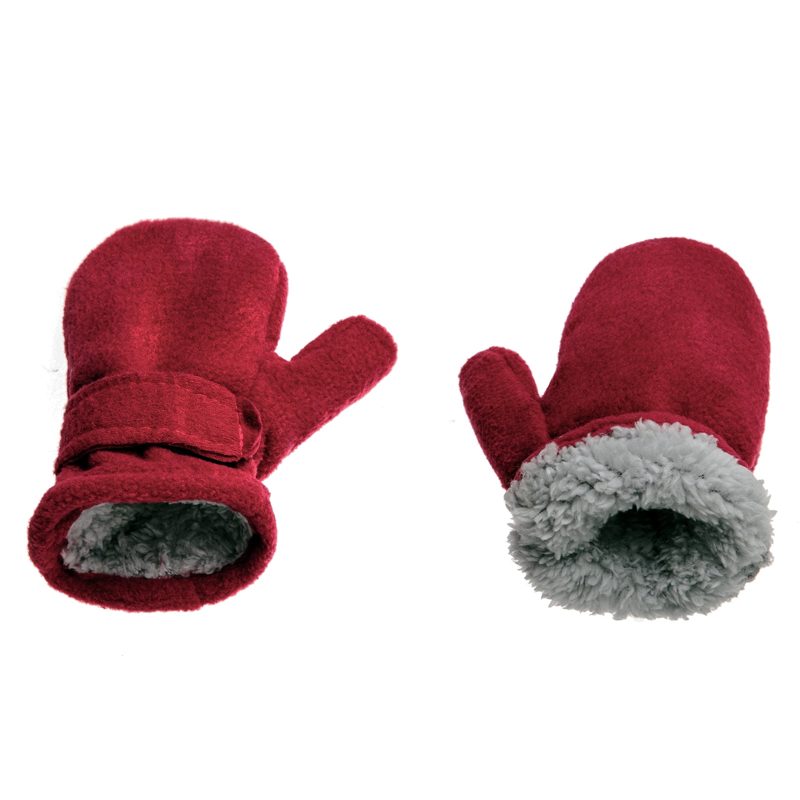 Visland Lined Fleece Toddler Mittens Kids, Winter Warm Gloves, Child Ski Gloves, Waterproof Snow Baby Mitten for Boys Girls，1 Pairs