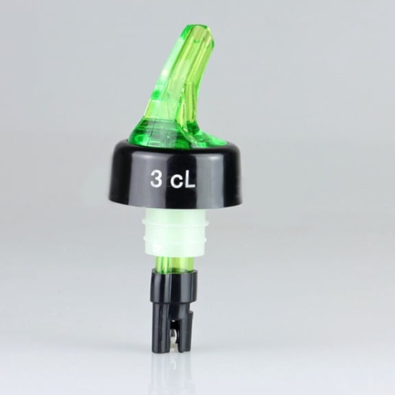 Visland Measured Liquor Pourers, 30ml Plastic Measured Liquor Pourer Tail Auto Measuring Shot Chamber Pourer Pour Spout Stopper for Alcohol Wine Cocktail Vinegar Bottle Drink Spirits