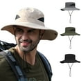 thumbnail image 1 of Visland Men Wide Brim Sun Hat Waterproof UV Breathable Shading Multifunctional Hiking Cap, 1 of 8
