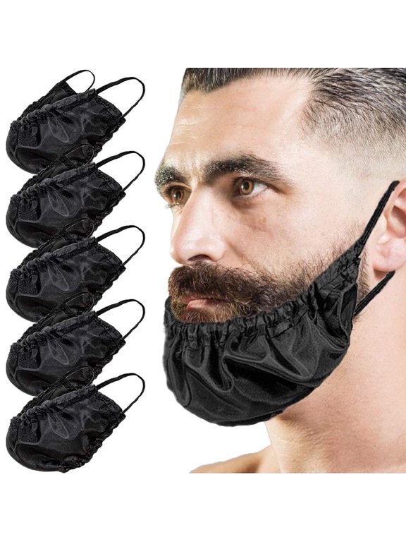 Mens Beard Bandana , Beard Rag Beard Bib Bonnet Facial Apron Caps Beard Guard Cover
