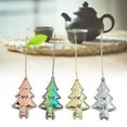 thumbnail image 1 of Visland Mesh Tea Strainers, Stainless Steel Christmas Tree Shape Tea Filters Loose Leaf Tea Infuser Strainers Interval Diffuser for Tea, 1 of 7
