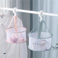 thumbnail image 1 of Visland Mini Mesh Shower Dry Basket, Hanging Drying Net, Bath Organizer Storage for Makeup Brush, Beauty Sponge Blender, Windproof Airing Drip Dryer Rack for Bathroom, Laundry, 1 of 6