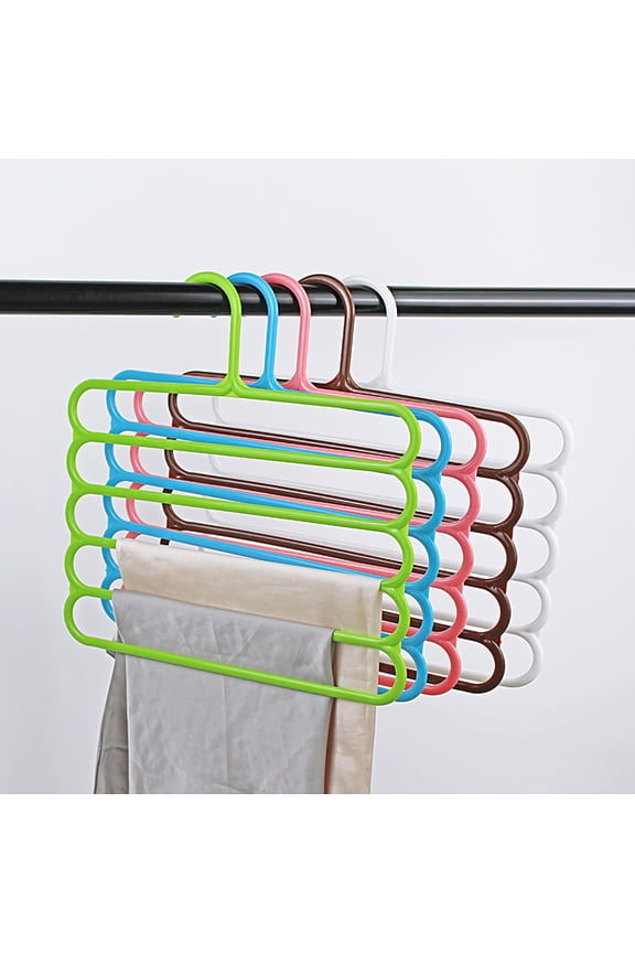 Multi-Use Non-Slip 5-Tier Clothes Hangers Plastic