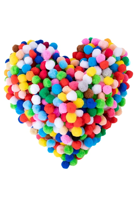 Multicolor Craft Pom Poms 2000 Pack
