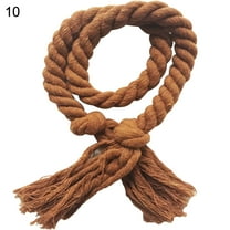 Visland Natural Cotton Curtain Tiebacks Farmhouse Style Neutral 2 Count