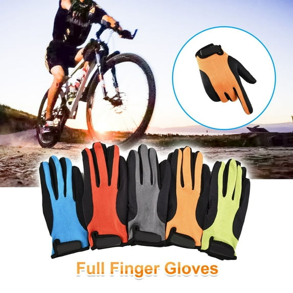 Visland Outdoor Anti-slip Cooler And More Breathable Bike Cycling Safety Elastic Full Finger Climbing Gloves