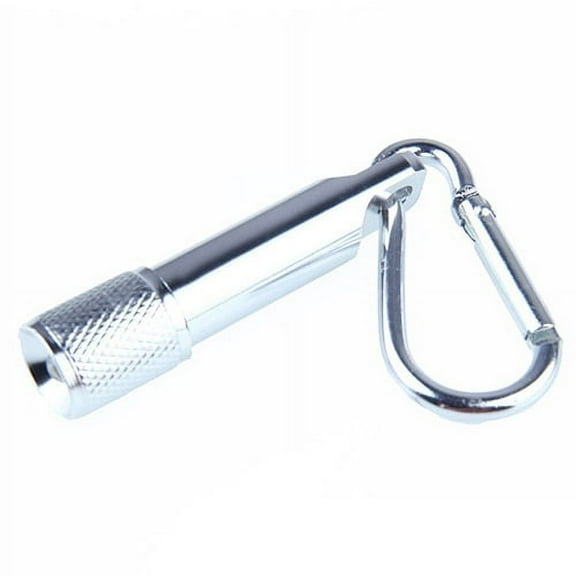 Visland Outdoor Mini LED Flashlight Carabiner Clip Keychain Portable Sports Torch Lamp - 1PC
