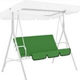 thumbnail image 1 of Visland Patio Swing Cushion Cover Replacement Waterproof Outdoor Swing Seat Cover 3 Seater Dustproof Protective Covers for 3 Seat Garden Swing Chair Cushions (Cover Only)59.06"x19.69"x3.94", Green, 1 of 8