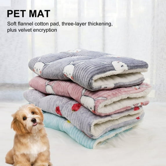 Visland Pet Bed, Cartoon Pattern Pet Cushion Crate Mat, Soft Pad Keep Warmth Breathable and Cozy(small)