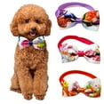 thumbnail image 1 of Visland Pet Bow Tie Fashion Holiday Dress Up Printed Easter Dog Neck Wear Collar Pet Supplies, 1 of 8