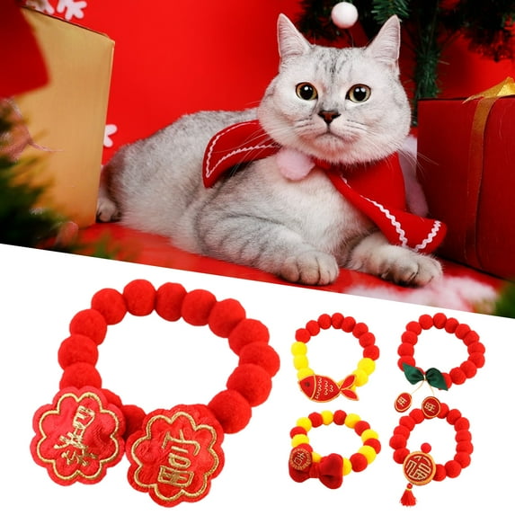 Visland Pet Bow-knot Collar Ultra-Light Dress Up Cat Hairball Necklace Pet Collar Photography Prop Pet Supplies