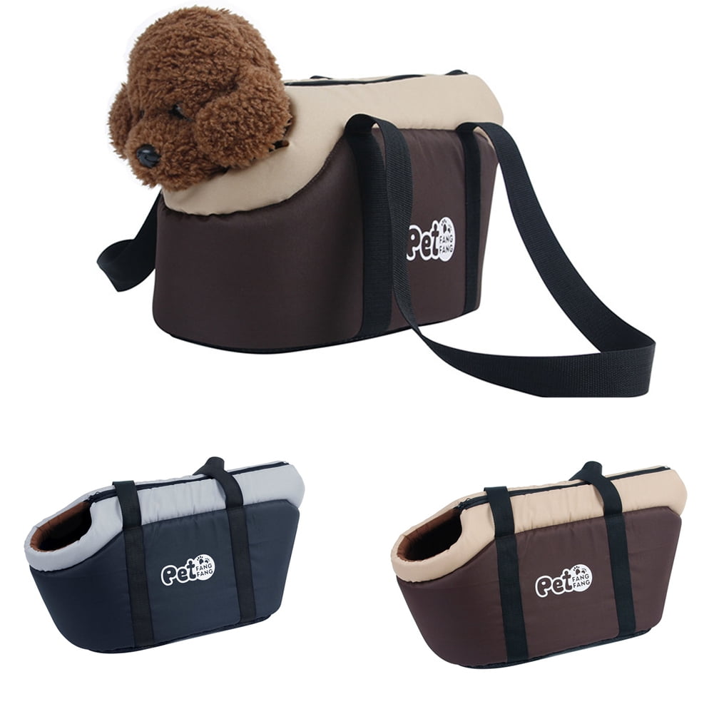 Visland Pet Dog Cat Bag Carrier, Lightweight Durable Adjustable Soft Sided Collapsible Kennel Pet Travel Carrier Bag for for Kitten Puppy Small Animals