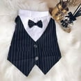 thumbnail image 1 of Visland Pet Suit Bowtie Short Sleeve Cat Outfit Dog Wedding Suit Formal Shirt for Small Dogs, 1 of 8