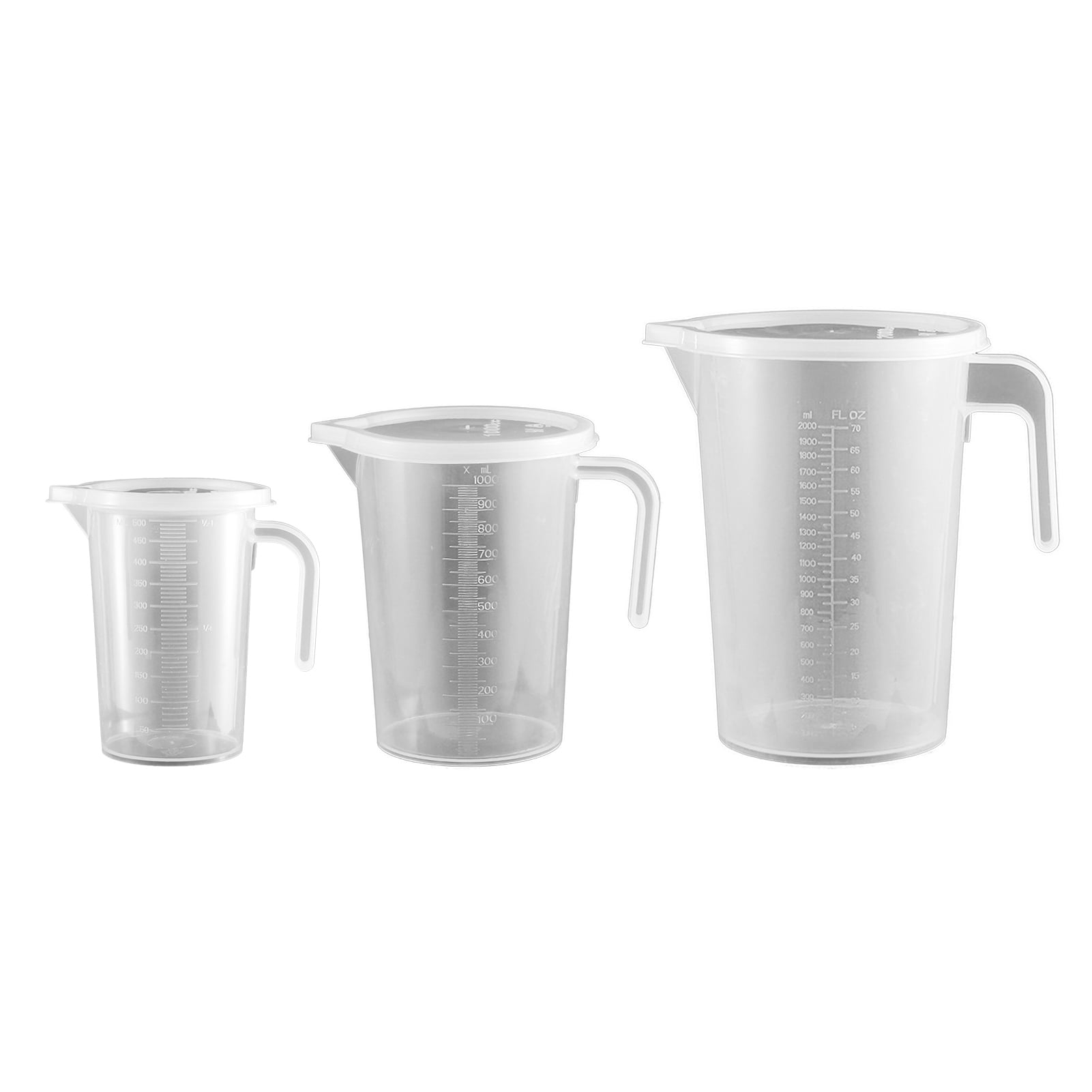 Visland Plastic Measuring Cup, HeatResistent Measuring Jug with Spout