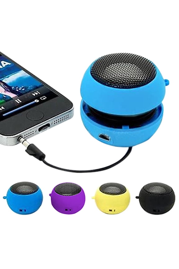 Portable Mini Speaker with 3.5mm Aux Input, Black