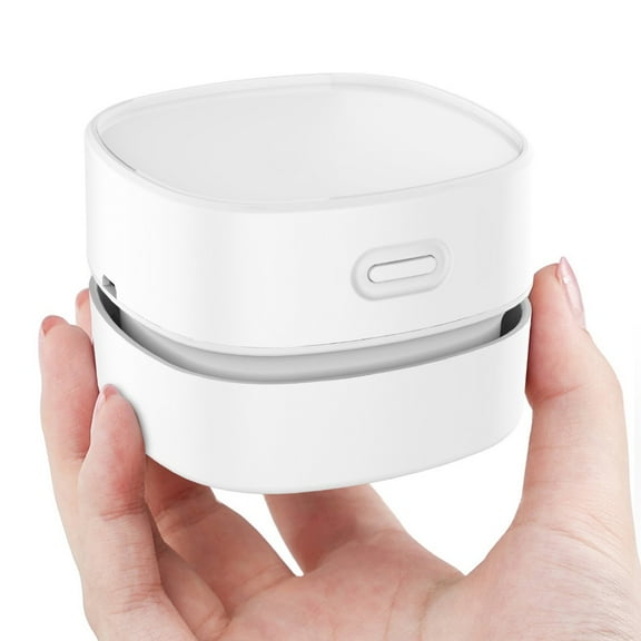 Visland Portable Mini Vacuum Cleaner, Handheld Table Dust Sweeper Energy Saving, Desktop Crumb Sweeper for Keyboard/Home/School/Office(no Battery Included)