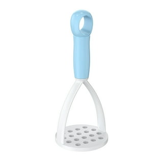 Durable Premium Silicone Potato Masher Kitchen Tool - Light Green